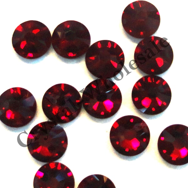 Siam (208) Swarovski 2088 XIRIUS 34ss Crystal Flatback No-Hotfix Rhinestones Nail Art 7mm ss34 ** Free Shipping to US