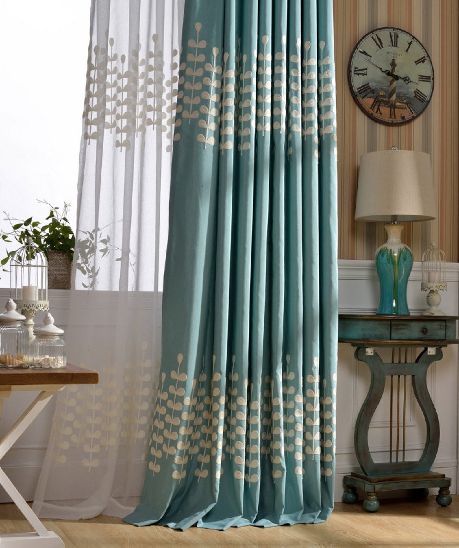 A Pair of White Sheer Curtains Made to Order Upto 104l. Etsy