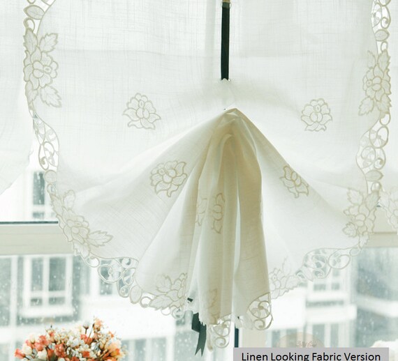 2 Colors Blue Or White Country Style Pull Up Balloon Sheer Etsy