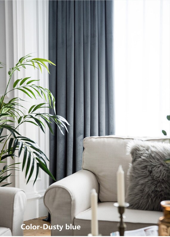 Many Colors A Pair Of Luxury Velvet Curtains Made To Order Etsy