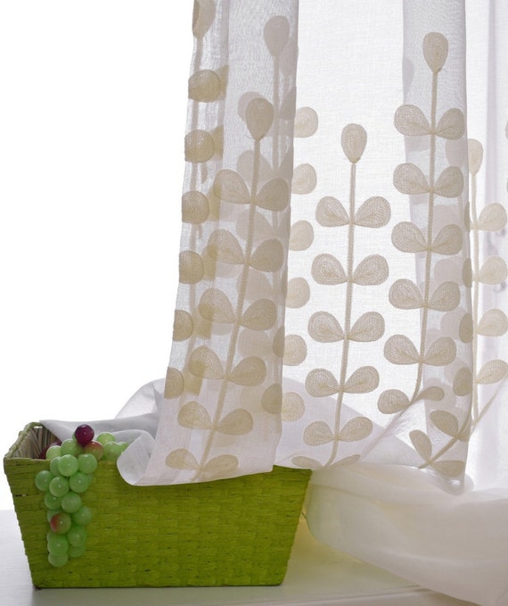 A Pair Of White Sheer Curtains Made To Order Upto 104l A Pair Of White Sheer Curtains Made To, Sheer Patterned Curtains Nz