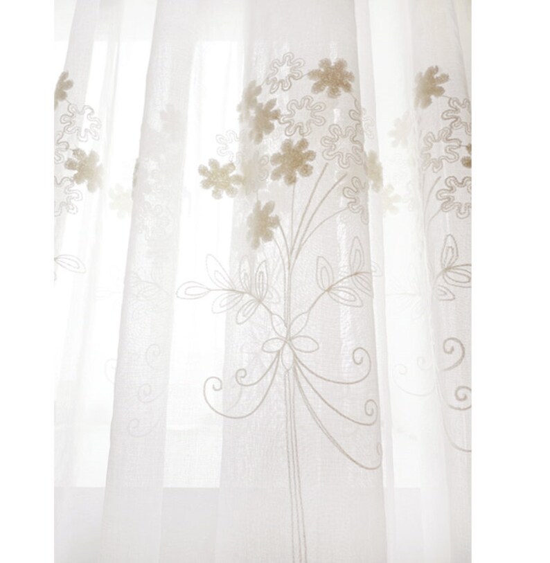 A Pair of White Sheer Curtains Made to Order Upto 104l. Etsy