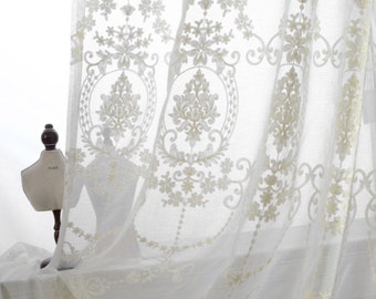 A Pair of White Sheer Curtains Made to Order Upto 104l. - Etsy