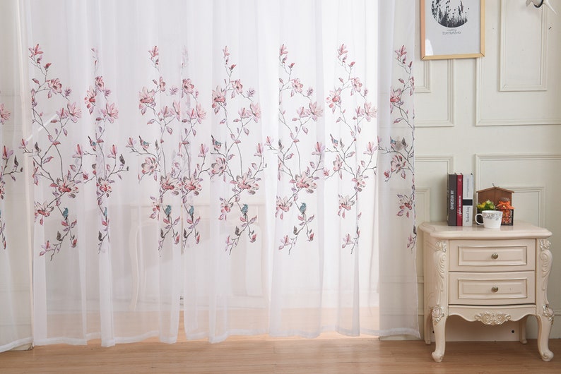 A Pair of Custom Sheer Curtains Made to Order up to Etsy