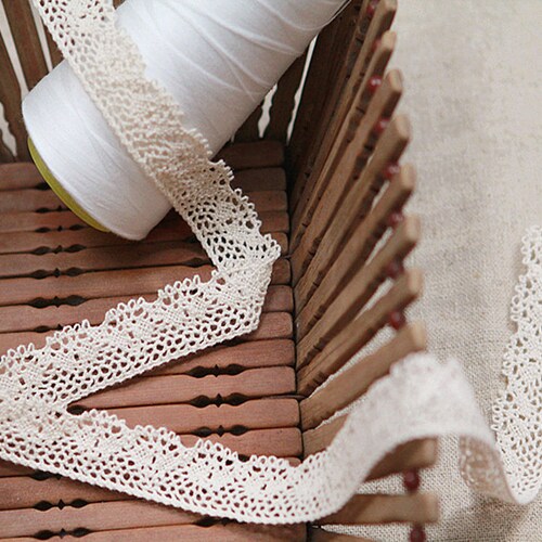 Crochet Cotton Lace Trim Unbleached Natural Cotton Lace 4.0cm Etsy