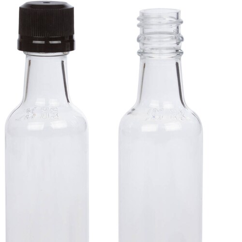 Set of 24 Mini 50ml Liquor Bottles Clear Plastic Alcohol Etsy