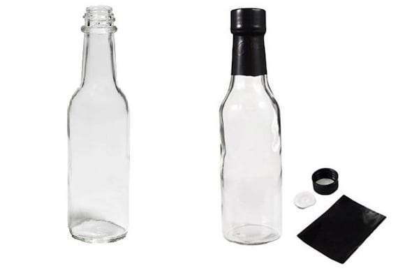 12 Woozy 5 oz Glass Bottles Mini Liquor Bottles