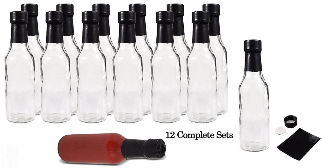 Clear Glass Woozy Bottles Case of 12 5 Oz 