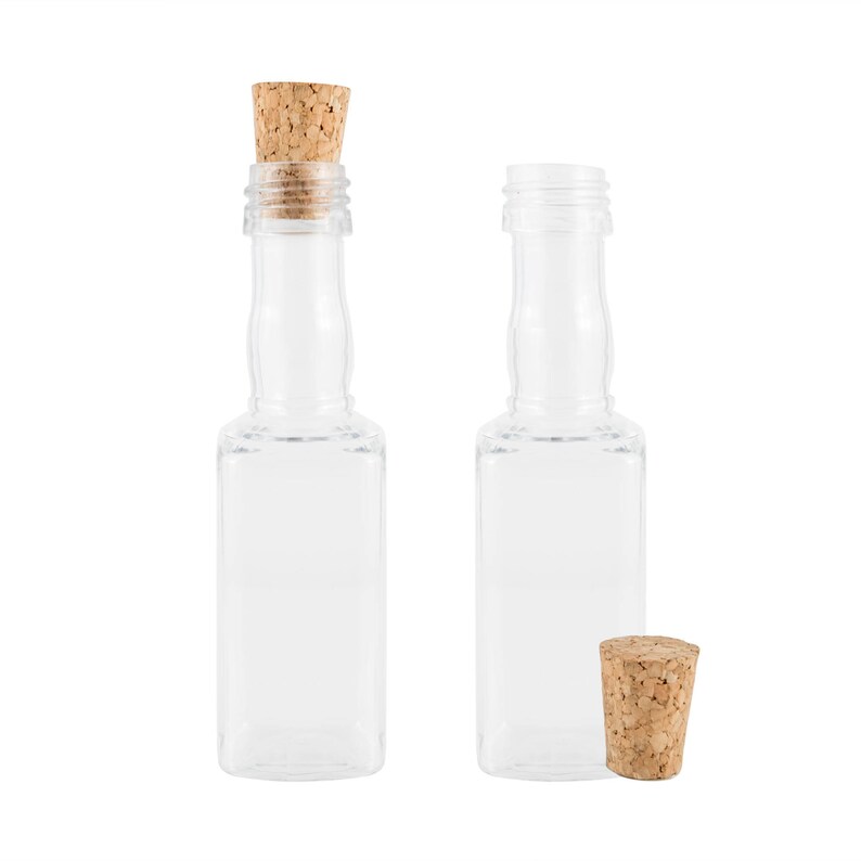 Square Wood Cork Mini Round Liquor Bottles Sand Art Etsy