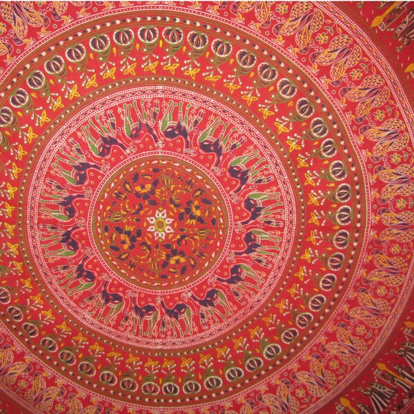 Elefanten Mandala Chakra Wandbehang, Hippie Hippy Wand hängen, Bett Abdeckung,, Bett ausbreitete, Wandkunst, Hand gemacht Bettlaken, dekorierter werfen, Vorhang