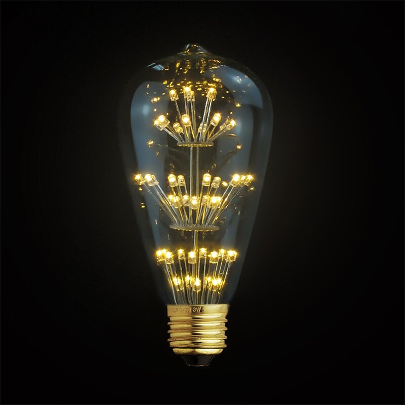 E27 LED Edison Fireworks Light Bulb 110v 220v Edison Etsy