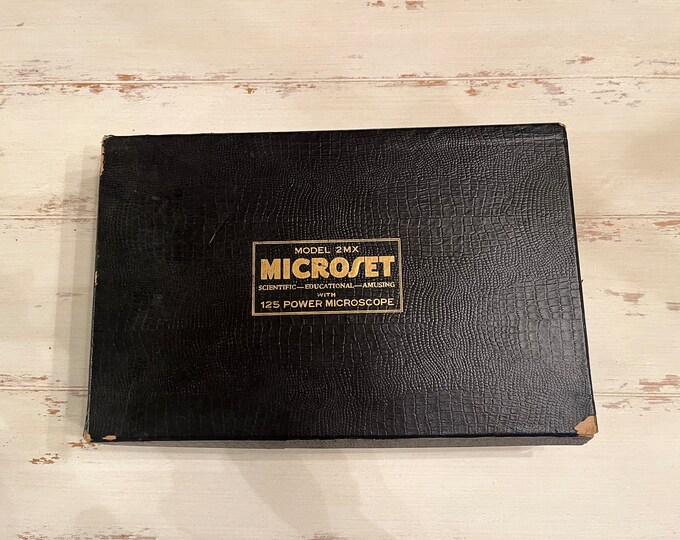 Microset Microscope Model 2MX With 125 Power Microscope, 1950s ...