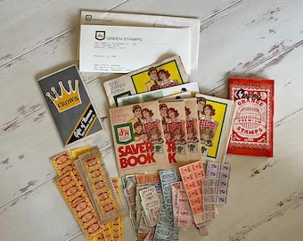 Large Lot of Loose Trading Stamps and Trading Stamp Booklets, Both Full and Empty, S&H Green Stamps, Letter from S and H Green Stamps Co.