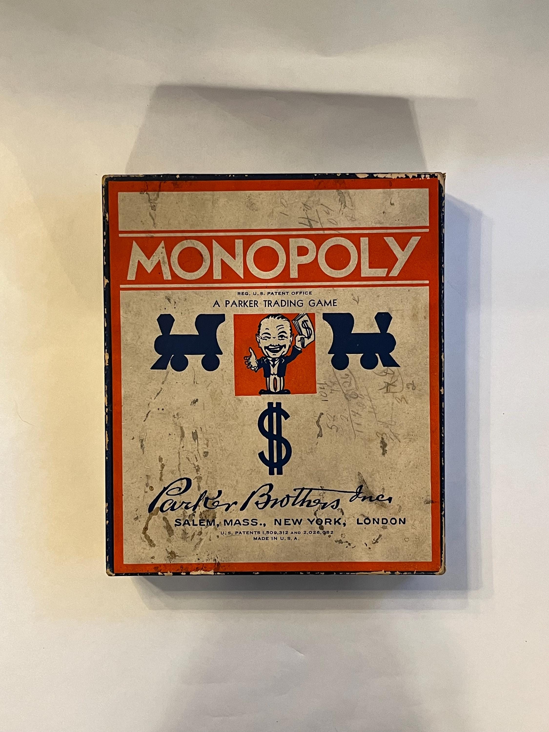 Gioco del Monopoli del 1936, senza tabellone; altrimenti gioco