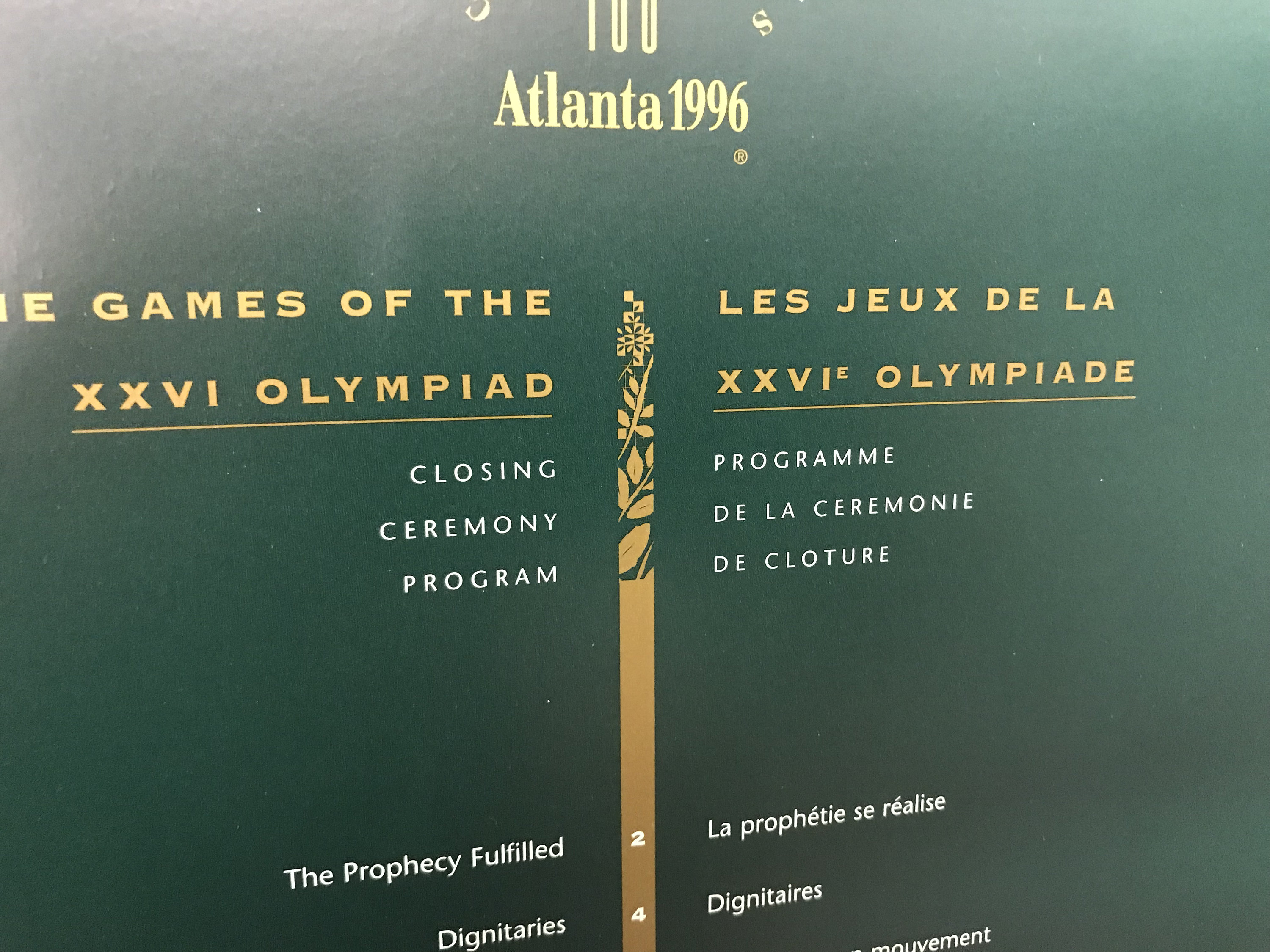 1996年アトランタオリンピック閉会式プログラム、第26回