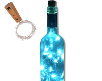 LED Lights on a String Cork / Bottle Stopper. Decorative Centrepiece