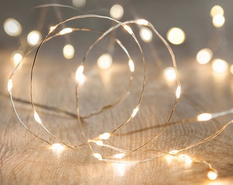 Floral Crafts String Of 20 Submersible Waterproof White Led Fairy