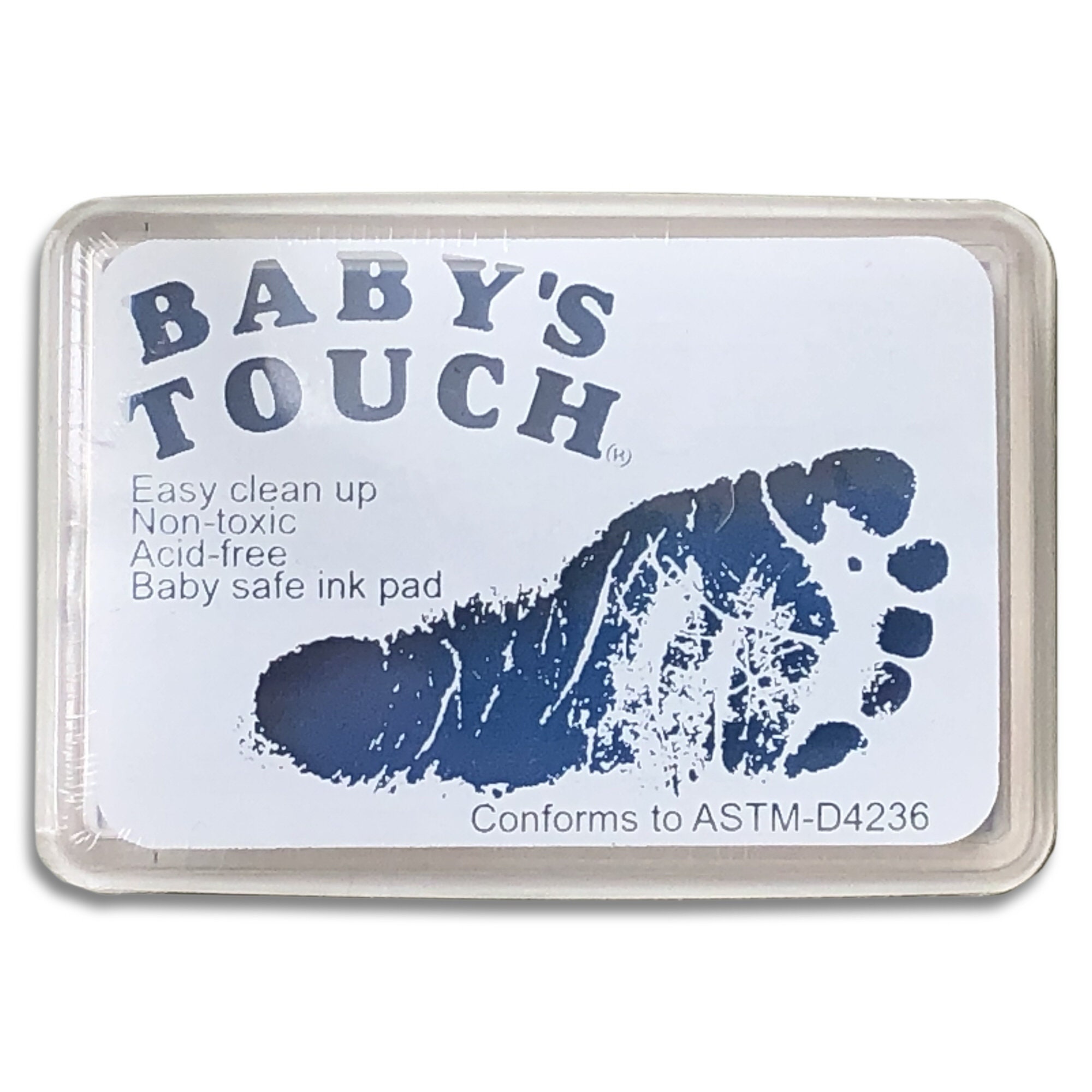 Baby's Touch Baby Safe REUSABLE Hand & Foot Print Keepsake Ink Pad Choose  From Blue, Pink or Black 