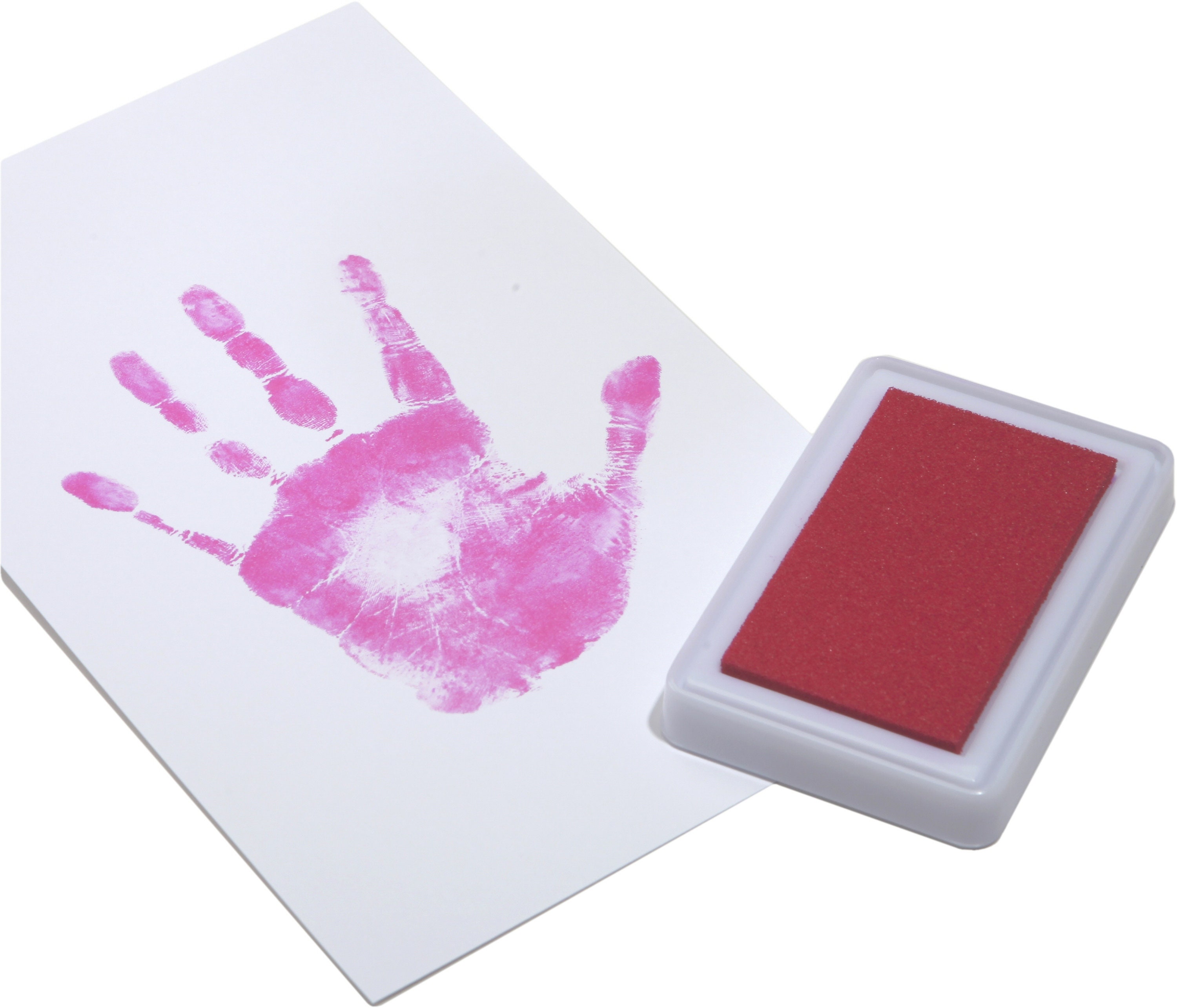 Clean Touch Ink Pad for Baby Handprints and Footprints Inkless Infant Hand & Foot Stamp Safe for Babies, Doesnt Touch Skin Perfect Family Memory O