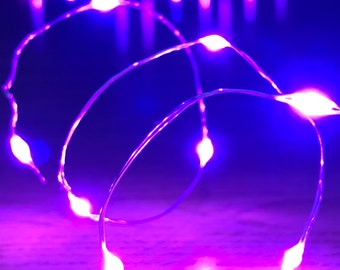 5 or 10 Submersible Waterproof String Fairy Lights, 20 LED per String. Wedding, Event, Vase, Christmas Tree Lights.
