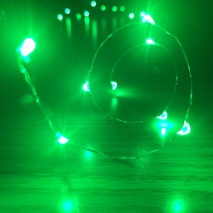 Submersible Waterproof String Fairy Lights, 20 LED per String. Wedding, Event, Vase, Christmas Tree Lights. Green