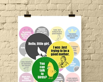 Into the Woods Quotes | 2" Round Printable Images (Digital Download)
