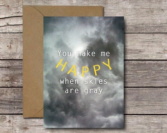 Printable Greeting Card, Thank You Card, Sunshine Design (Digital Download)