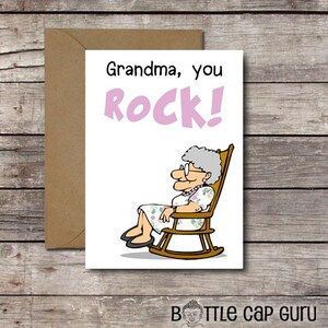 ¡Abuela, eres genial! / Tarjeta de Cumpleaños Imprimible Divertida para Abuelas / Tarjeta de Felicitación de Cumpleaños para Nana // Descarga Instantánea