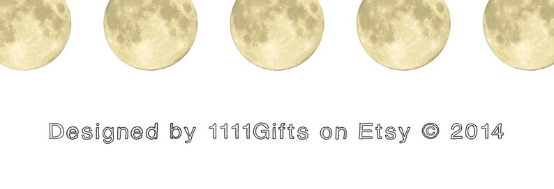 Full Moon 1 Inch Circle Digital Downloads * Round Collage Sheet for ...