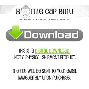 May include: A digital download graphic with a green arrow pointing down and the word "Download" in white text on a gray background. The text "This is a digital download, not a physical shipment product." is below the download button. The text "The file will be sent to your email immediately upon purchase." is below the text about the digital download.