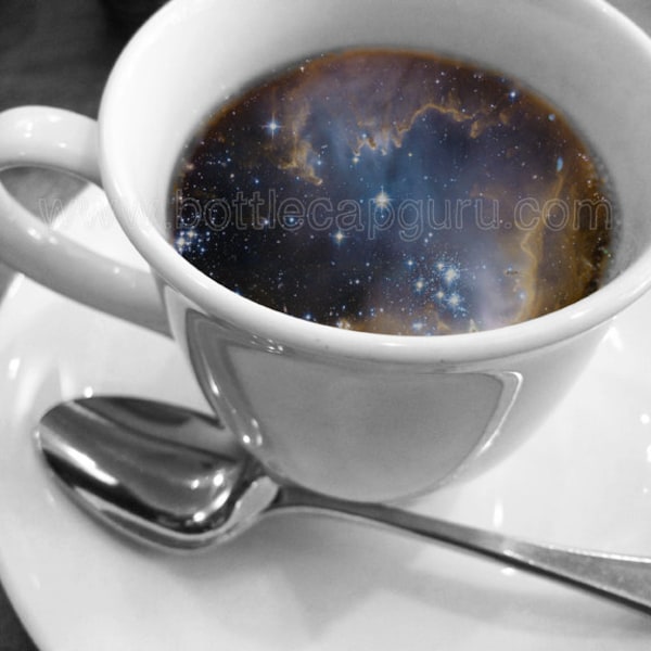 COSMIC COFFEE CUP / 10x8" Printable Poster / Universe in a Mug Surreal Photography / Galaxy Print Photo for Wall Decor // Digital Download