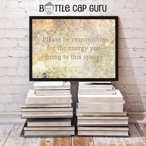 Inspirational Quote Print: "Energy You Bring" New Age Decor (Instant Download)