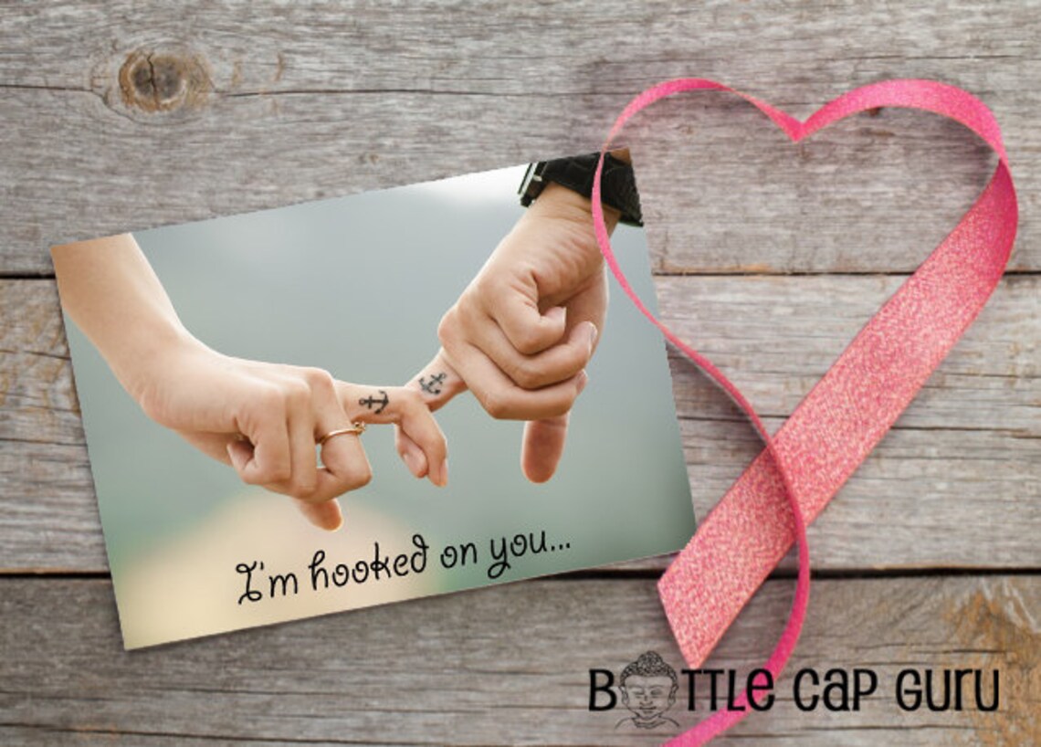 I'm Hooked on You / Printable Love Greeting Card / Anniversary Note ...