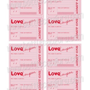 Printable Love Coupons / Romantic Gift Idea for Him Her / Vouchers for ...