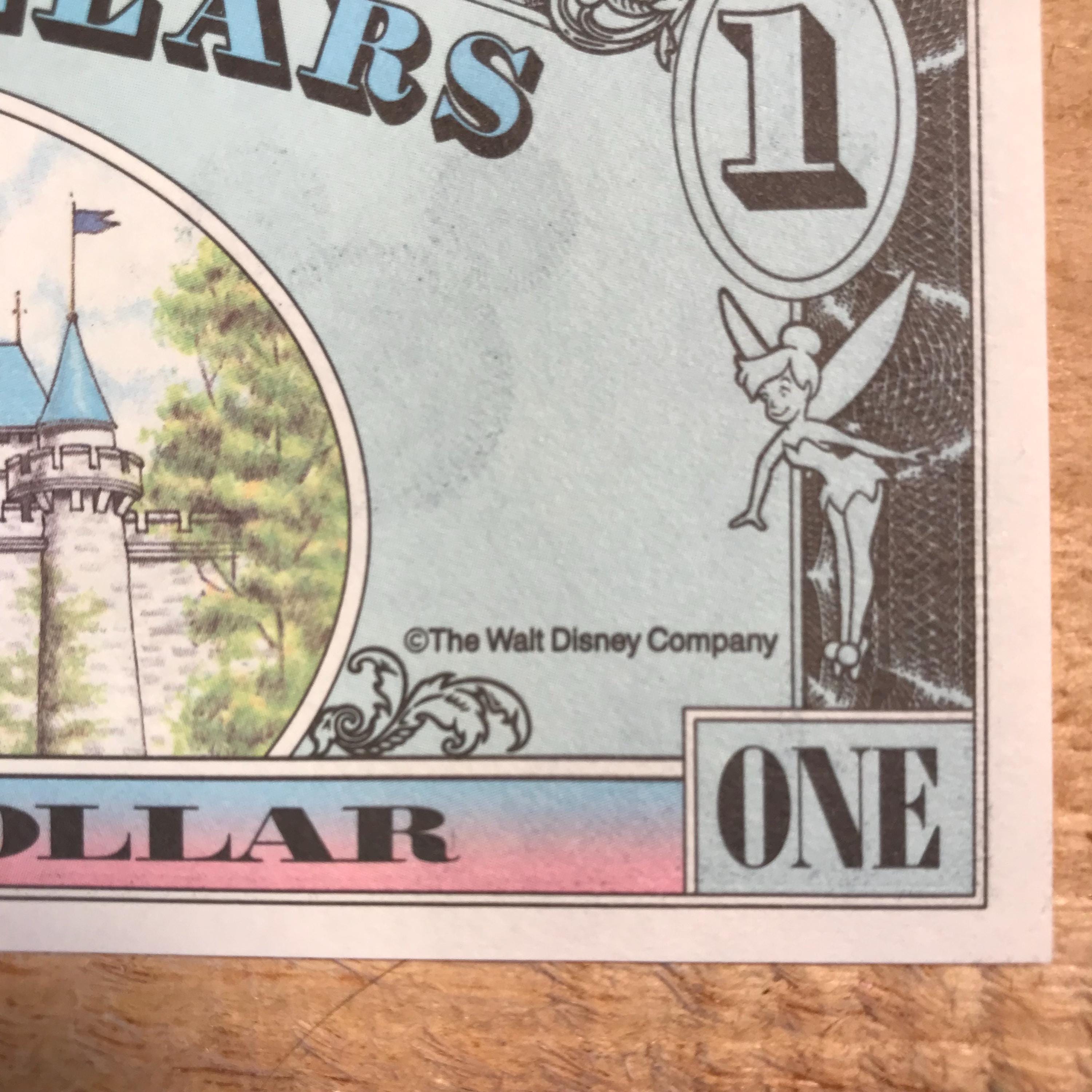 Disney Dollars 4枚セット ミニー シンデレラ ダンボ 米国 Disney