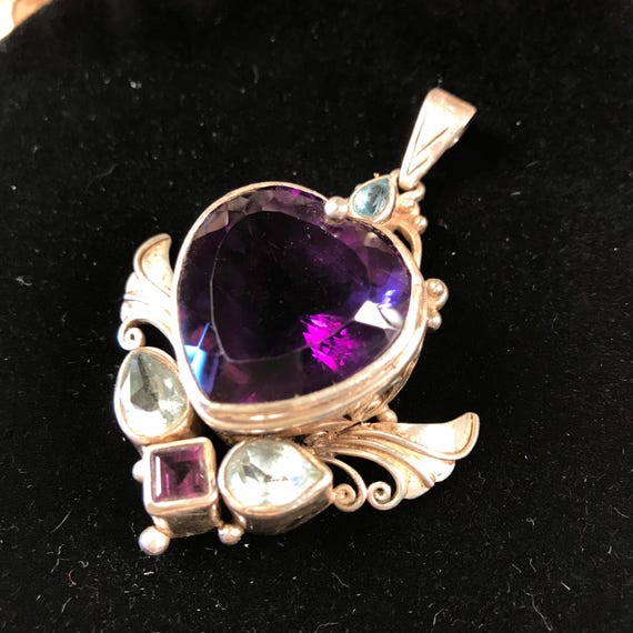 Winged Heart Pendant • Shankari Jewelry • Sterling Silver