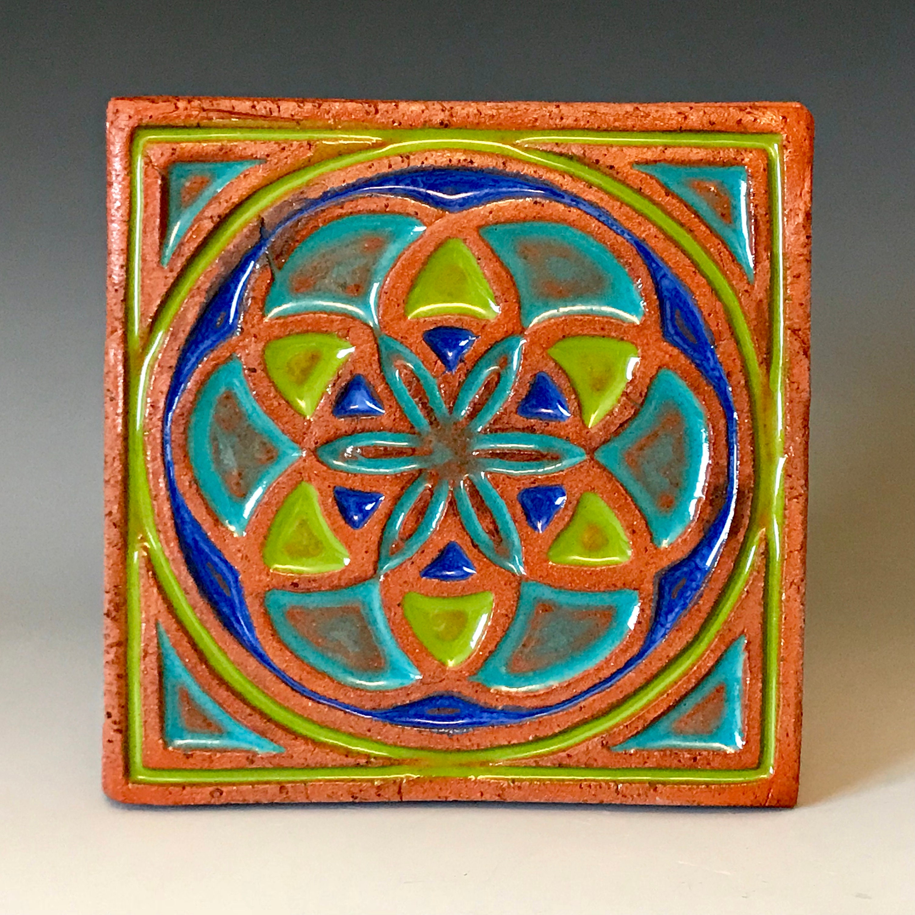 Handmade Decorative Ceramic Tile SACRED GEOMETRY Etsy
