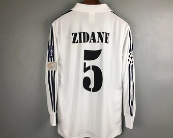 Real Madrid ZIDANE RAUL 2002 camiseta de fútbol clásica retro final de la UCL