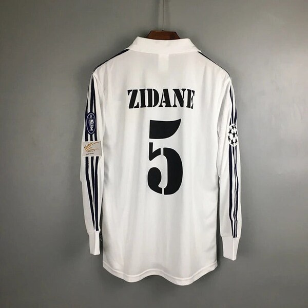 Real Madrid ZIDANE RAUL 2002 retro classic football shirt UCL final