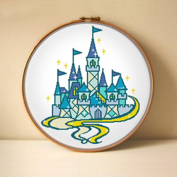 Sleeping Beauty Castle- Fairy Tale Special Series - Cross Stitch Patterns－ PDF － DIY － instant download