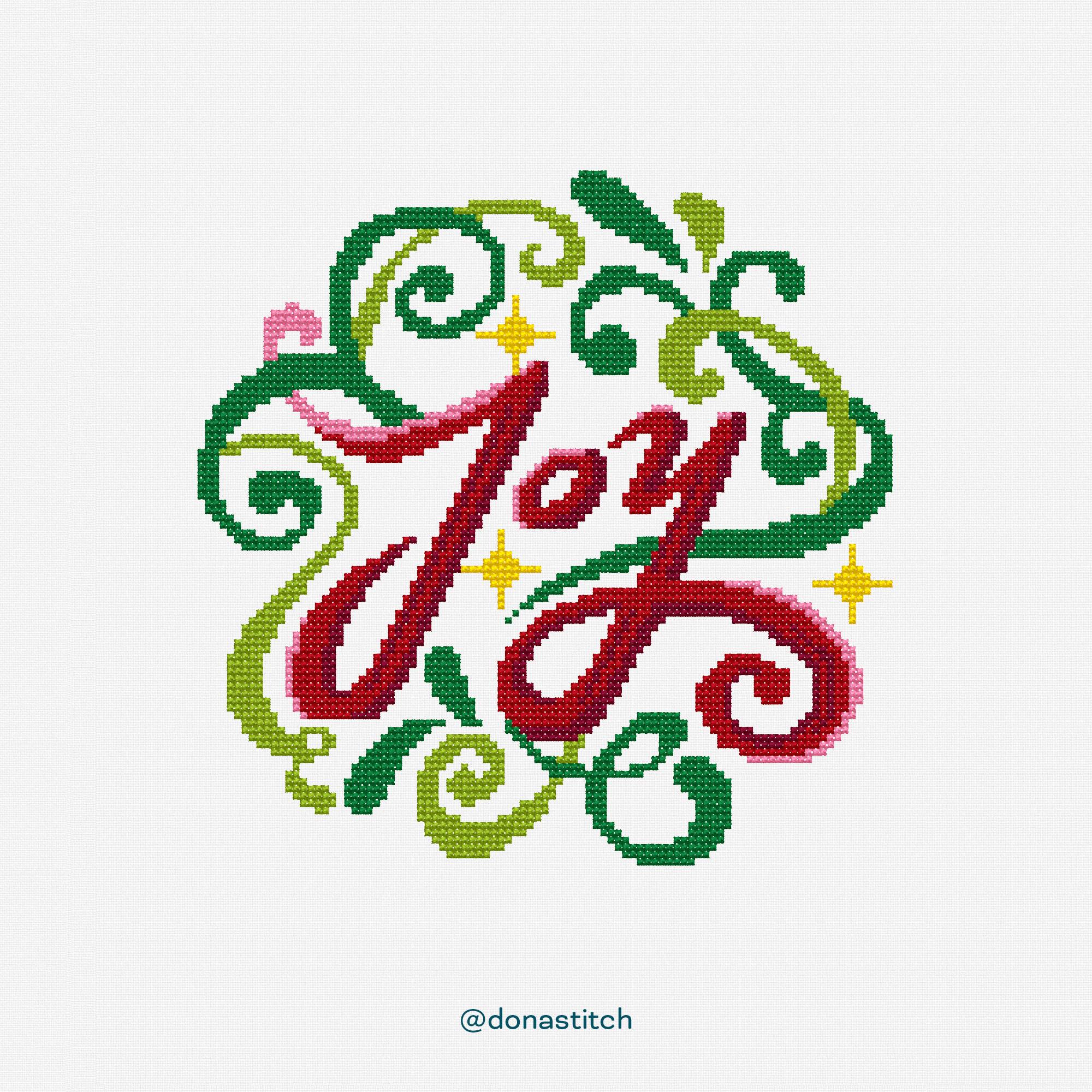 Joy sunday cross stitch - Etsy 日本