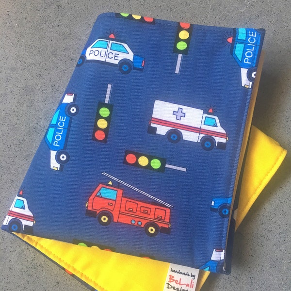 Baby or toddler Changemat/Tummy mat. Emergency Vehicles fabric design.Custom made to create a unique item for you & baby.Made to order