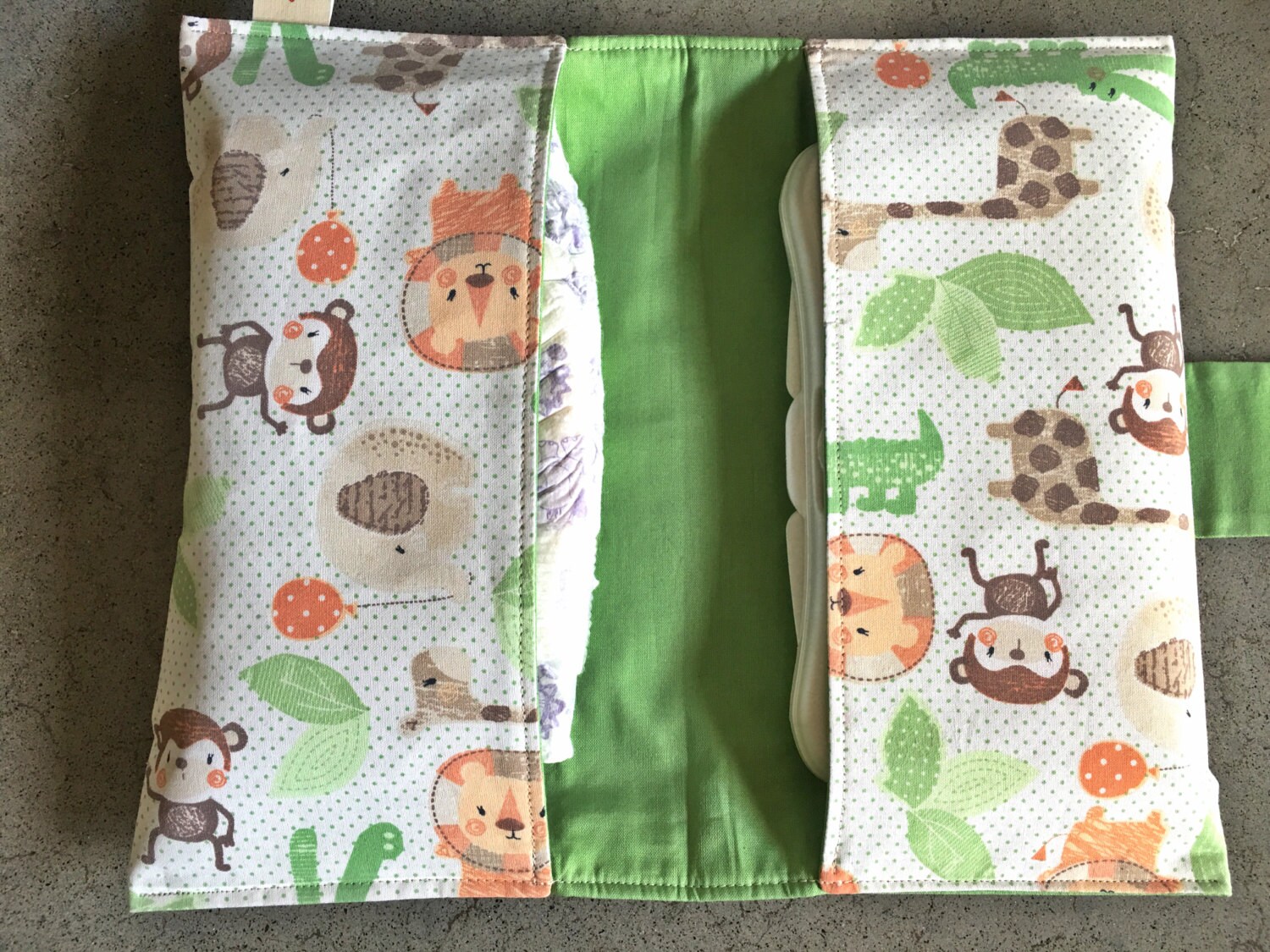 Baby or Toddler Funky Nappy Wallet. Cute Jungle Fun Fabric. - Etsy ...