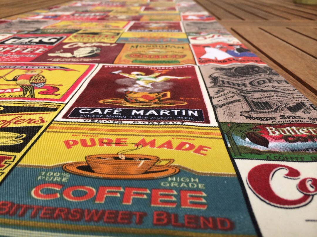 Retro Coffee Table Runner. Add Character to Your Dining Table or