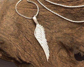 Angel Wing Sterling Pendant