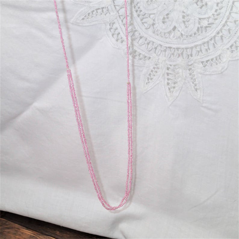 Vintage Layer Necklace Boho Necklace Purple Necklace Simple Necklace Seed Bead Necklace Hippy Jewelry Lady Necklaces Beaded Necklace