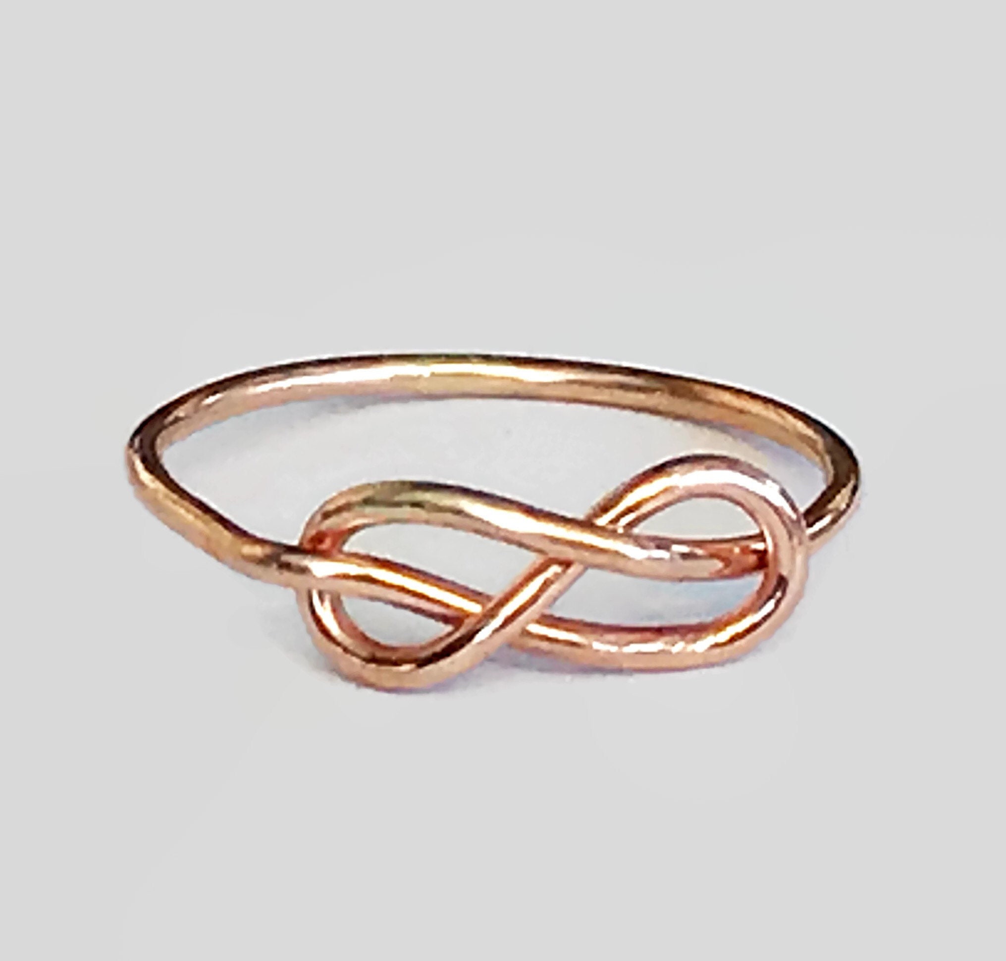 Infinity ring/ rose gold infinity ring/ rose gold ring/ Etsy