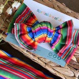 Serape baby swaddle top