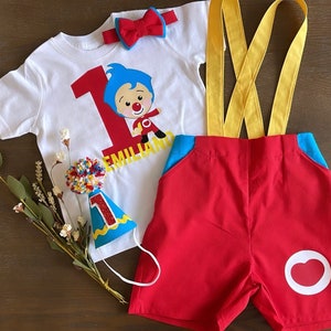 Plim Plim Outfit payaso/ Clown BIrthday outfit
