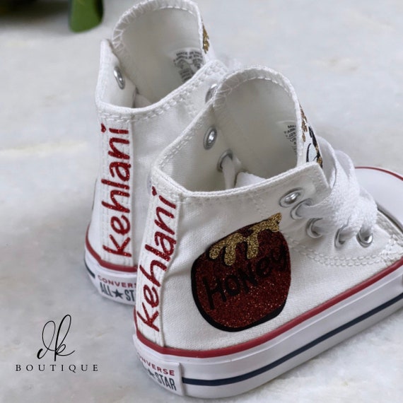 Pooh oso olla de miel Converse/Zapatos de cumpleaños miel abejorro bebé